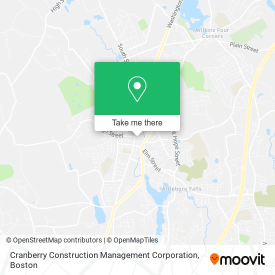 Mapa de Cranberry Construction Management Corporation