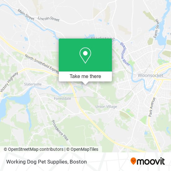 Working Dog Pet Supplies map