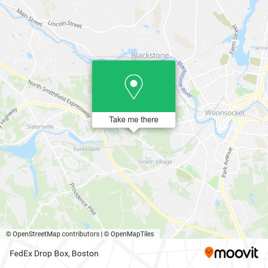 Mapa de FedEx Drop Box