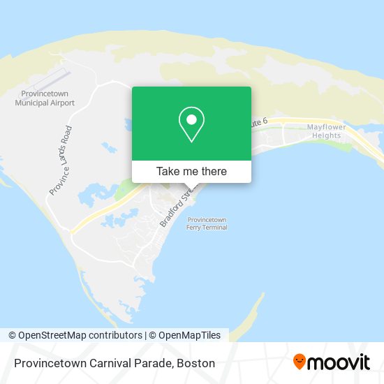 Provincetown Carnival Parade map