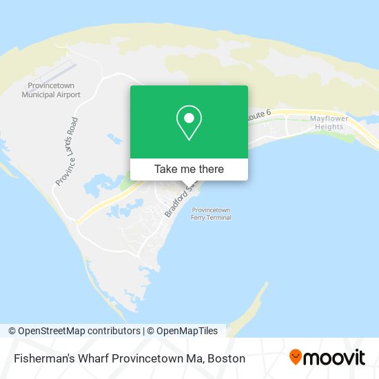 Mapa de Fisherman's Wharf Provincetown Ma