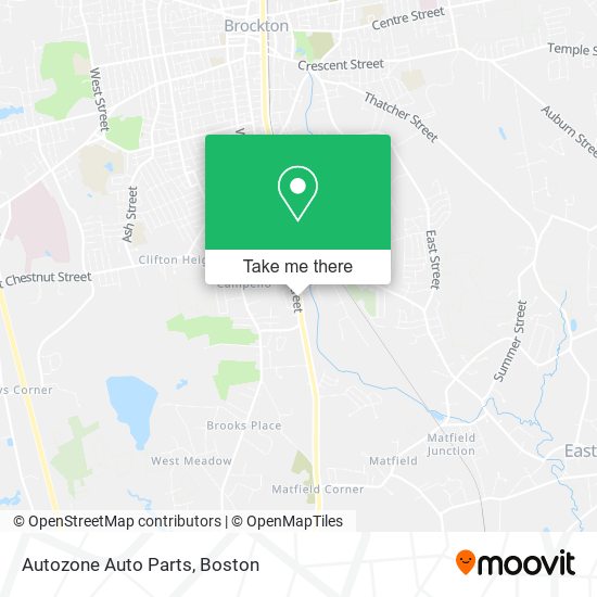 Mapa de Autozone Auto Parts