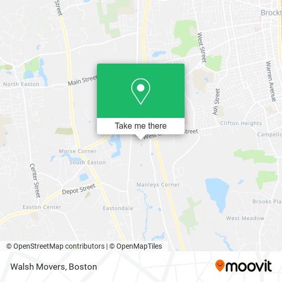 Walsh Movers map