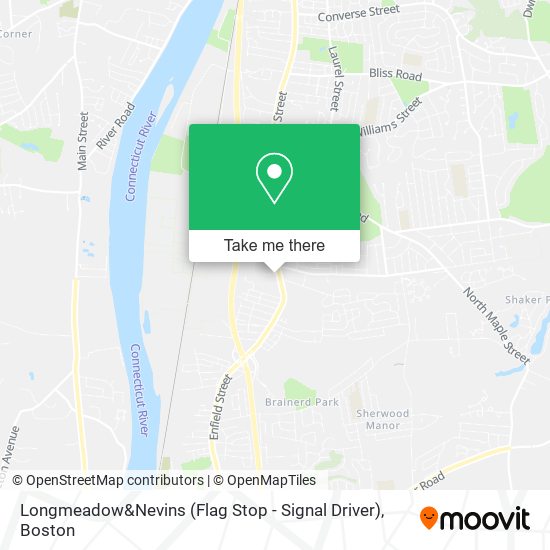 Mapa de Longmeadow&Nevins (Flag Stop - Signal Driver)