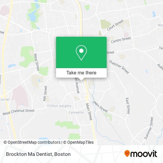 Mapa de Brockton Ma Dentist