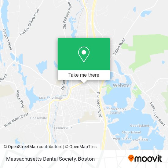 Mapa de Massachusetts Dental Society
