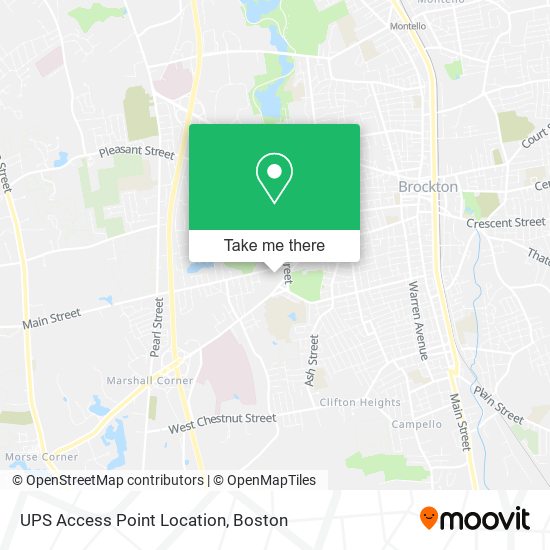 Mapa de UPS Access Point Location