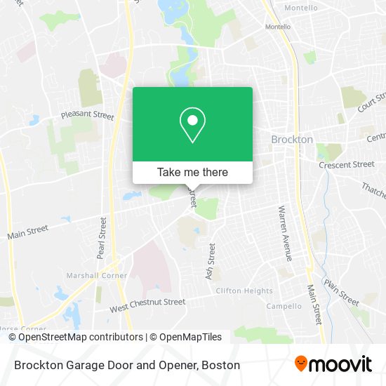 Brockton Garage Door and Opener map