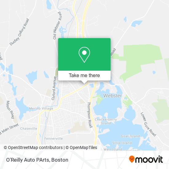 O'Reilly Auto PArts map
