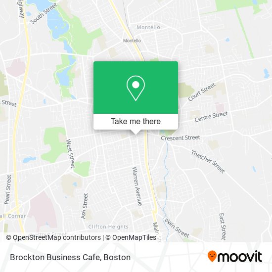 Mapa de Brockton Business Cafe