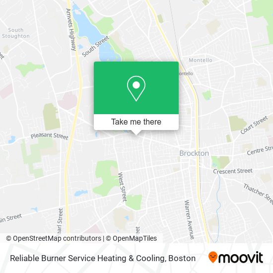 Mapa de Reliable Burner Service Heating & Cooling