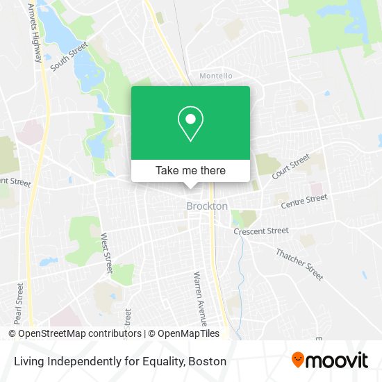 Living Independently for Equality map