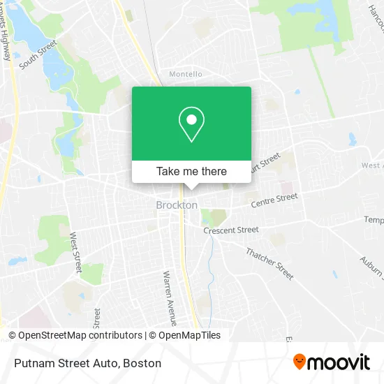 Putnam Street Auto map