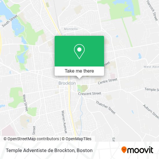 Temple Adventiste de Brockton map