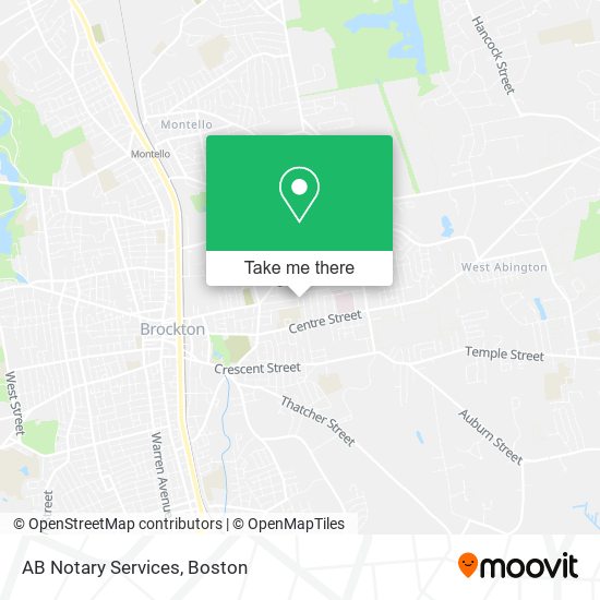 AB Notary Services map