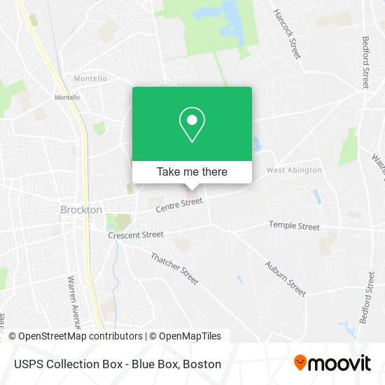 USPS Collection Box - Blue Box map