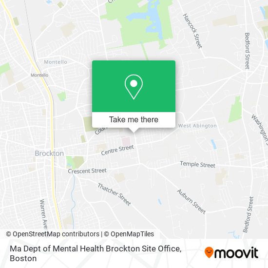 Ma Dept of Mental Health Brockton Site Office map