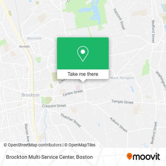 Brockton Multi-Service Center map