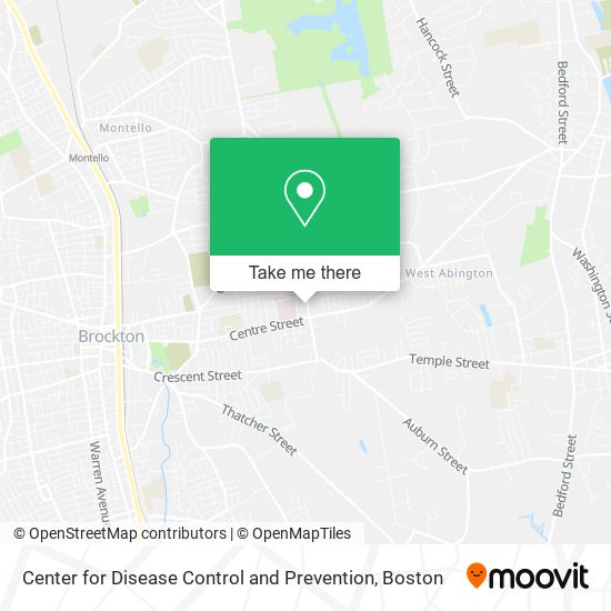 Center for Disease Control and Prevention map