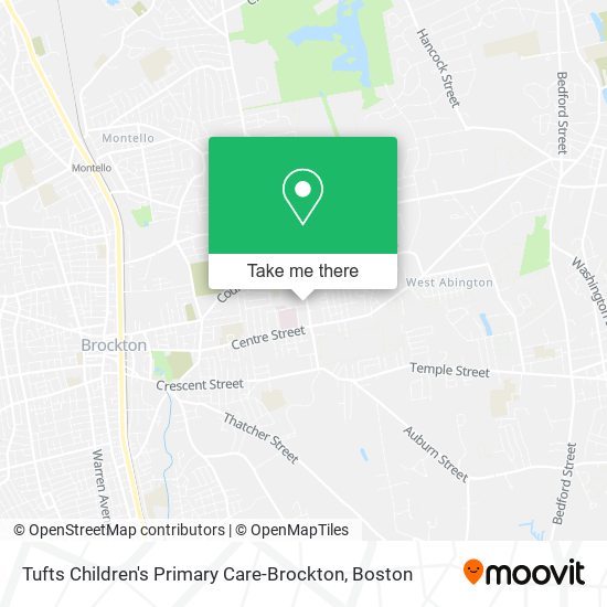 Mapa de Tufts Children's Primary Care-Brockton