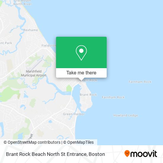 Mapa de Brant Rock Beach North St Entrance