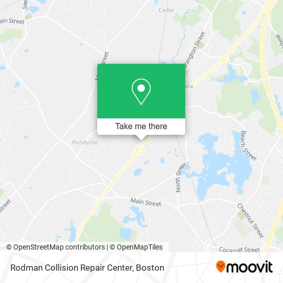 Rodman Collision Repair Center map