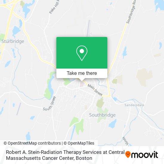 Mapa de Robert A. Stein-Radiation Therapy Services at Central Massachusetts Cancer Center