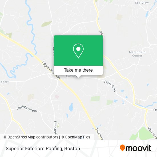 Superior Exteriors Roofing map