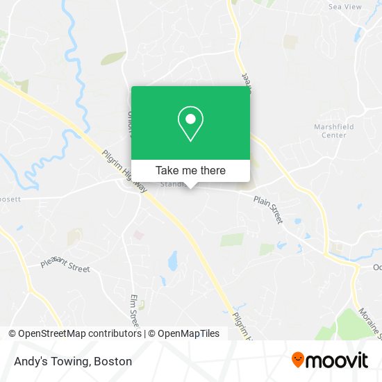 Andy's Towing map