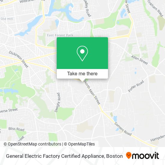 General Electric Factory Certified Appliance map