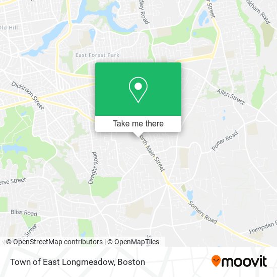 Town of East Longmeadow map