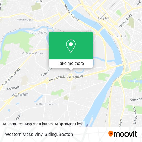 Western Mass Vinyl Siding map