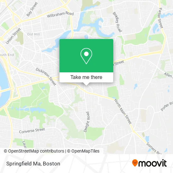 Springfield Ma map