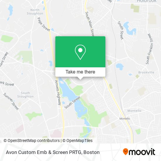 Avon Custom Emb & Screen PRTG map