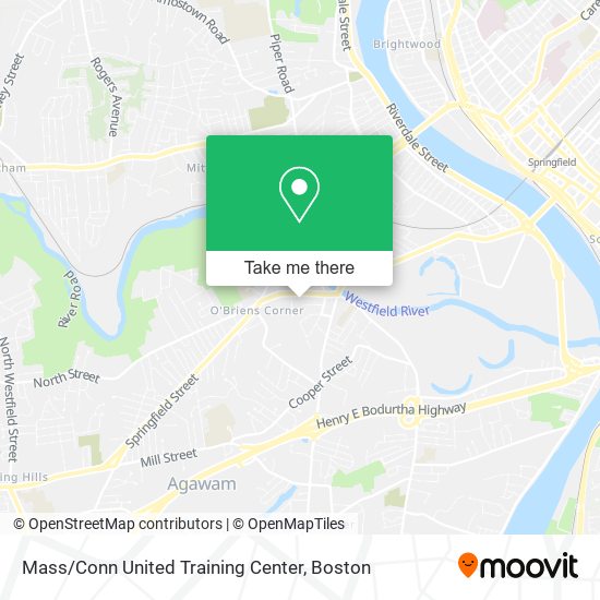Mass / Conn United Training Center map