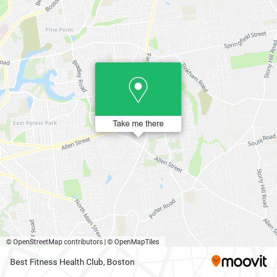 Mapa de Best Fitness Health Club