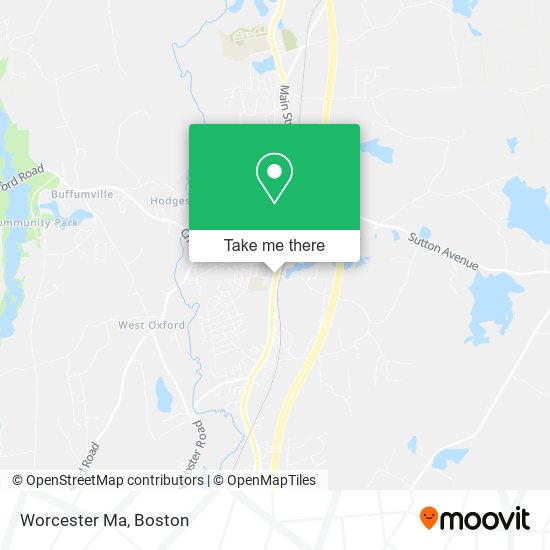 Mapa de Worcester Ma