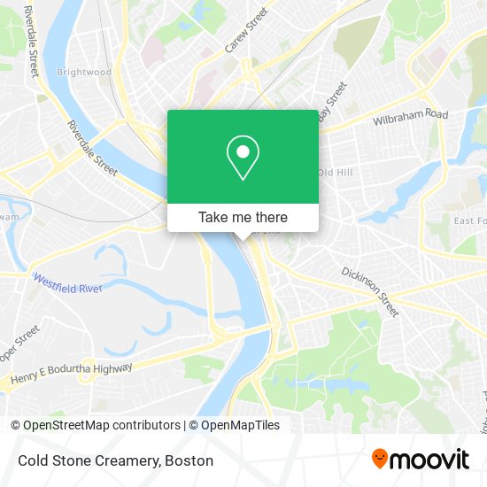 Mapa de Cold Stone Creamery