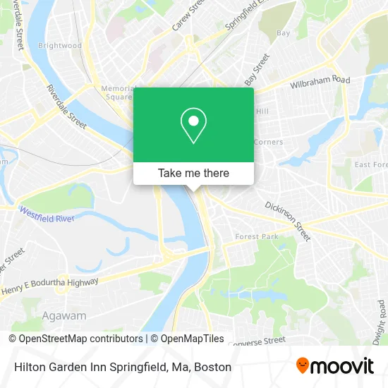 Hilton Garden Inn Springfield, Ma map