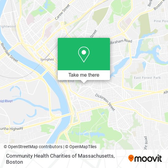 Community Health Charities of Massachusetts map
