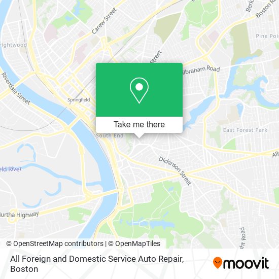 All Foreign and Domestic Service Auto Repair map