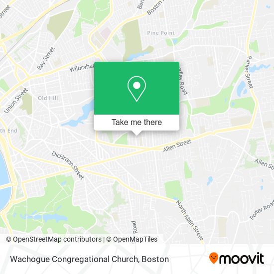 Wachogue Congregational Church map