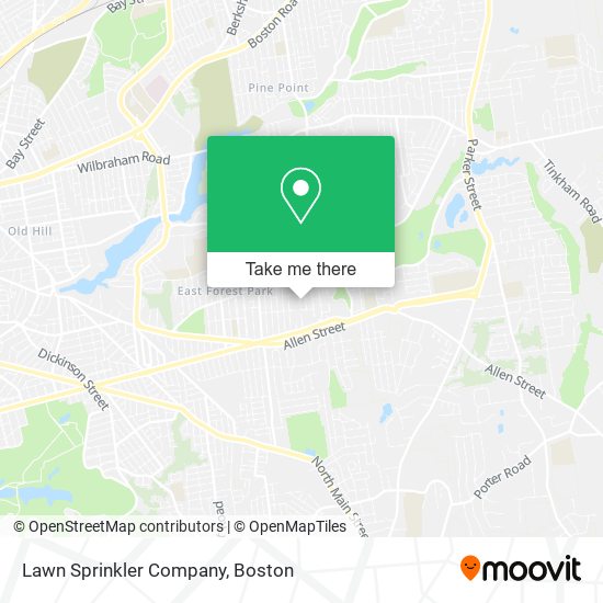 Lawn Sprinkler Company map