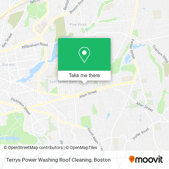 Terrys Power Washing Roof Cleaning map