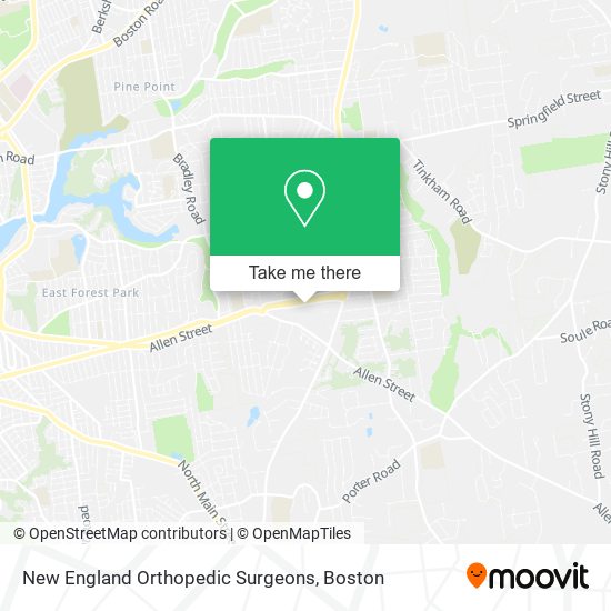 New England Orthopedic Surgeons map