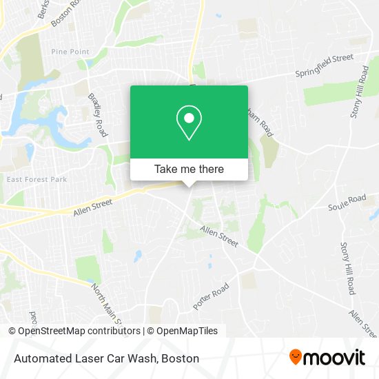Automated Laser Car Wash map