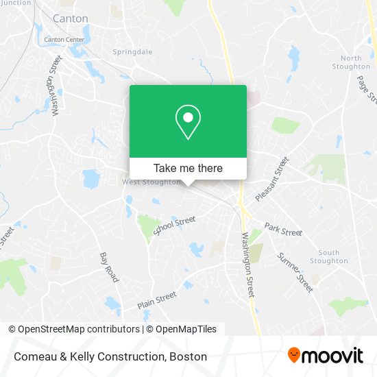 Comeau & Kelly Construction map