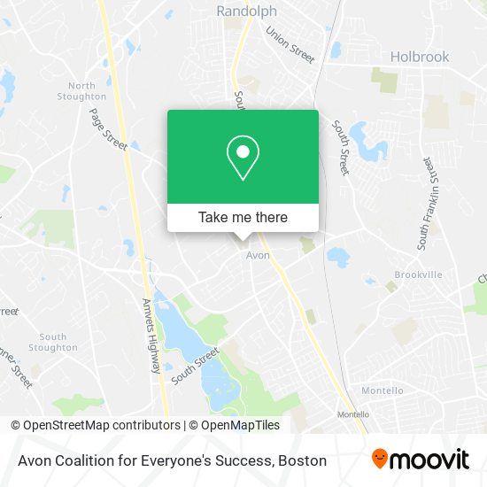 Avon Coalition for Everyone's Success map