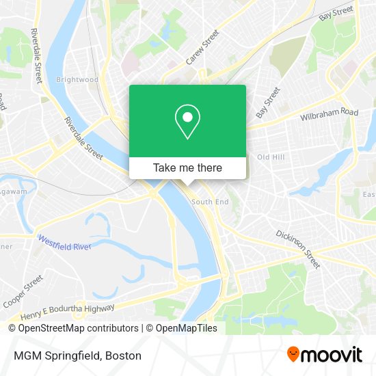 Mapa de MGM Springfield