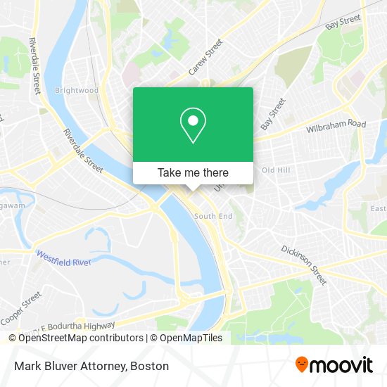 Mark Bluver Attorney map